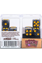 Sas Trade Invaders Lote de 5 Dados de 6 Caras Perla Negra