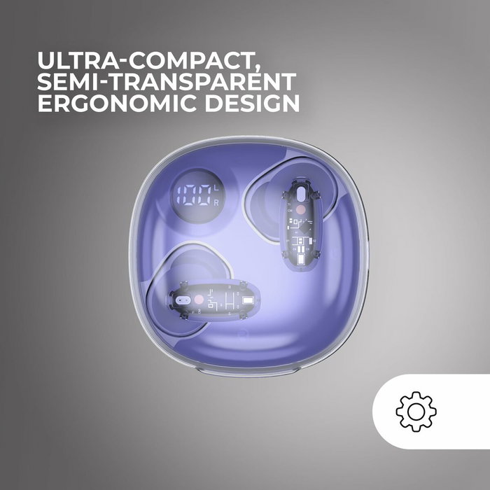 Mars Gaming MHIB2 Auriculares In-ear Semitransparentes Morados
