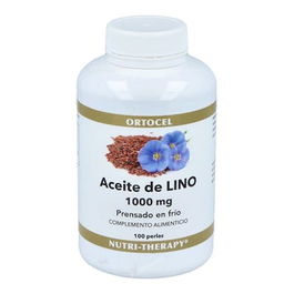 ORTOCEL NUTRI-THERAPY Aceite de Linaza (Semilla Lino) 1000Mg 100 Perlas