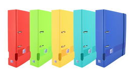 Archivador Palanca Oxford Live&Go Polyfoam A4+ 70Mm Surtido (5 Col.) (Set de 5)