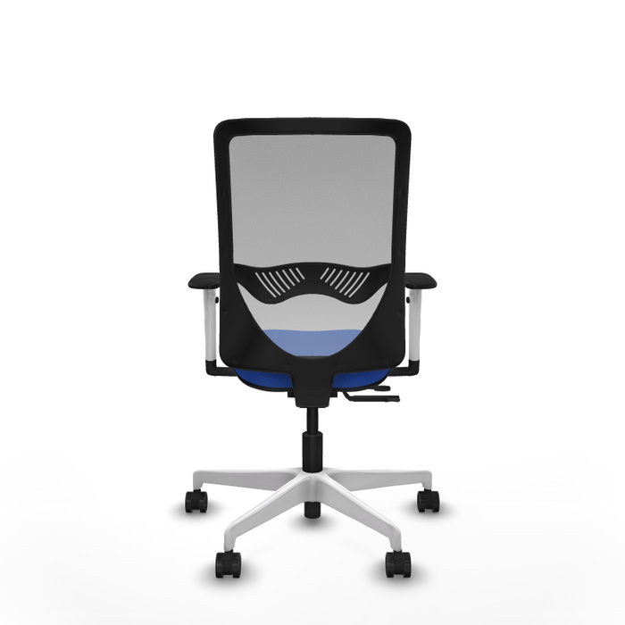 PIQUERAS Y CRESPO Silla de oficina Zulema con mecanismo Sincro/Traslack, Azul y Gris