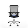 PIQUERAS Y CRESPO Silla de oficina Zulema con mecanismo Sincro/Traslack, Azul y Gris
