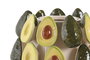 DKD Home Decor Jarrón de Gres Aguacates Verde