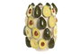 DKD Home Decor Jarrón de Gres Aguacates Verde