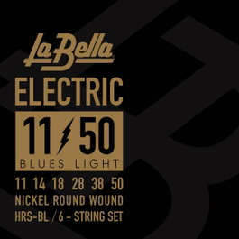 Juego de Cuerdas para Guitarra Eléctrica La Bella Hrs Blues Light 11-50