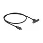 DeLOCK Cable USB 2.0 Micro-B hembra para instalación a Micro-USB B macho, 0,5 m