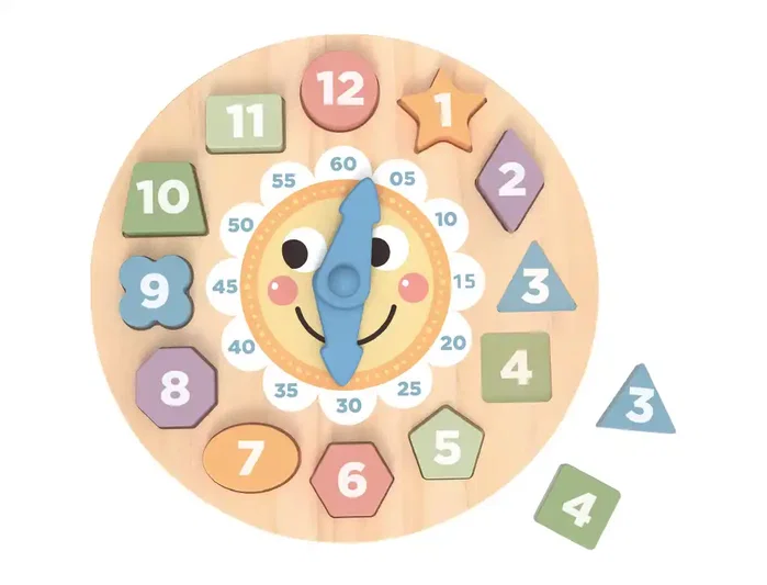 Imaginovo Reloj de Madera Educativo de 13 piezas