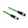 DeLOCK Cable de red M12 4 pin D-codificado con revestimiento TPU 5 m
