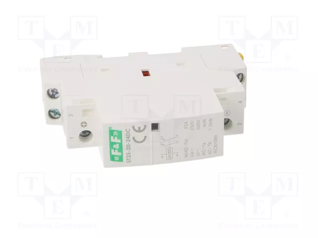 F&F Contactor de Instalación Modular 25A 24VDC 2-polar