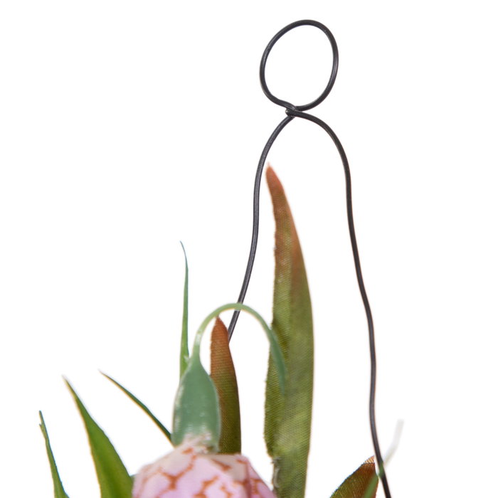 Planta Rosa Artificial Decoración 7 X 7 X 20 cm (Set de 4)