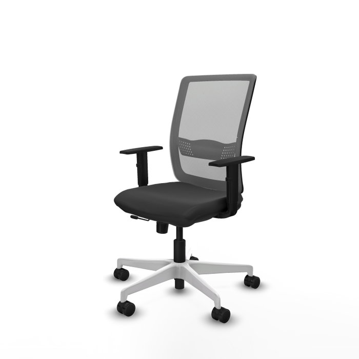 PIQUERAS Y CRESPO Silla de oficina Haches Gris con mecanismo Sincro/Traslack PIQUERAS Y CRESPO Silla de oficina Haches Gris con mecanismo Sincro/Traslack