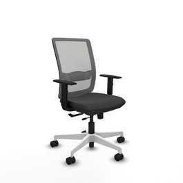 PIQUERAS Y CRESPO Silla de oficina Haches Gris con mecanismo Sincro/Traslack