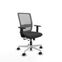 PIQUERAS Y CRESPO Silla de oficina Haches Gris con mecanismo Sincro/Traslack