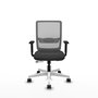 PIQUERAS Y CRESPO Silla de oficina Haches Gris con mecanismo Sincro/Traslack