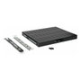 EQUIP Bandeja deslizante EZVS-19-1-60-B de 19 pulgadas, negro