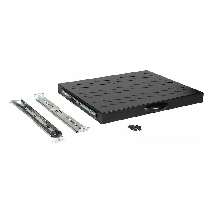 Equip EZVS-19-1-60-B Bandeja deslizante 19" para Serverschränke 60cm, 1U de altura, Color Negro