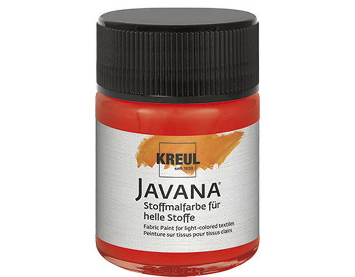 Kreul Pintura para textil translúcida rojo 50ml JAVANA TEX Kreul Pintura para textil translúcida rojo 50ml JAVANA TEX