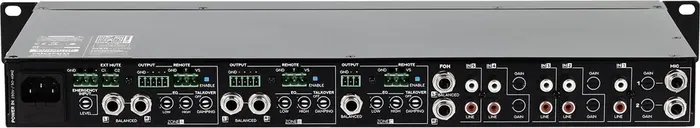 ALGAMAUDIO Mezclador de Zona Estéreo 5 Entradas (2+1 Zonas) Rackeable