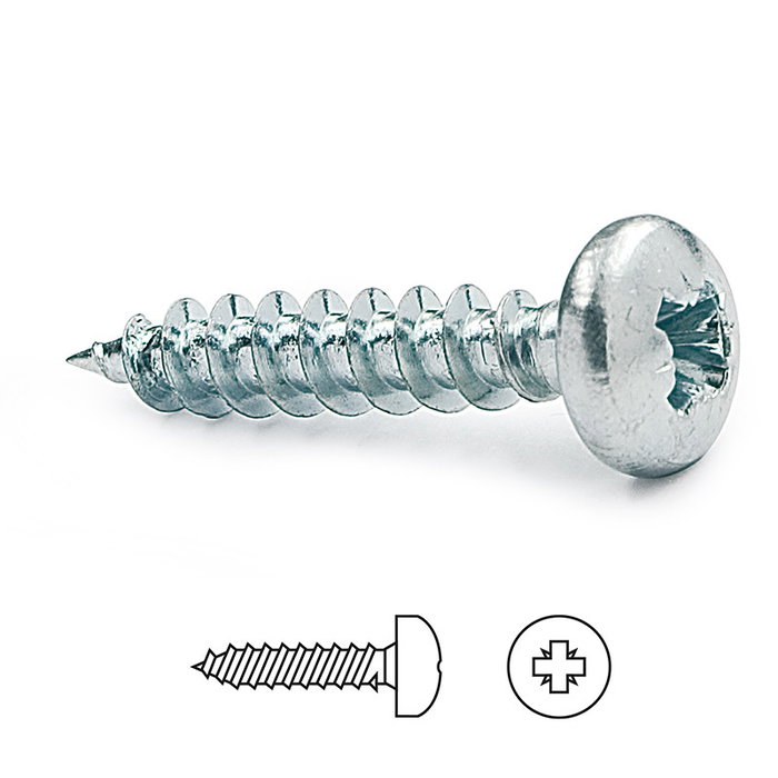 Ucafix Tornillo Rosca Madera Cabeza Redonda Pozidriv 45x4mm Set 1000 Unidades Ucafix Tornillo Rosca Madera Cabeza Redonda Pozidriv 45x4mm Set 1000 Unidades