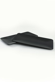 Hermia ST032002F650A000000MAKYK00 Juego de Platos de Servicio 2 Piezas Cerámica Negro 33 cm