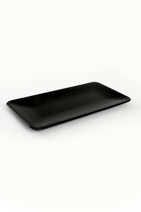 Hermia ST032002F650A000000MAKYK00 Juego de Platos de Servicio 2 Piezas Cerámica Negro 33 cm