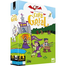 SD GAMES Juego Copa Grial Español, Juego de Mesa para 3-8 Jugadores, +10 Años, Roles Ocultos, Faroleo y Estrategia
