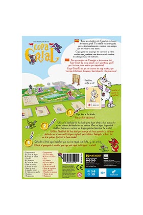 SD GAMES Juego Copa Grial Español, Juego de Mesa para 3-8 Jugadores, +10 Años, Roles Ocultos, Faroleo y Estrategia