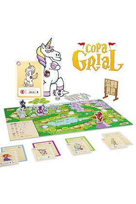 SD GAMES Juego Copa Grial Español, Juego de Mesa para 3-8 Jugadores, +10 Años, Roles Ocultos, Faroleo y Estrategia