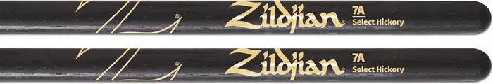 Zildjian 7A Z Hickory Baquetas de Madera Negras