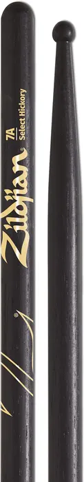 Zildjian 7A Z Hickory Baquetas de Madera Negras