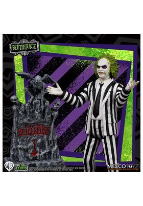 Mezco Toyz Figura Beetlejuice Striped Suit 9,5 cm 5 Points
