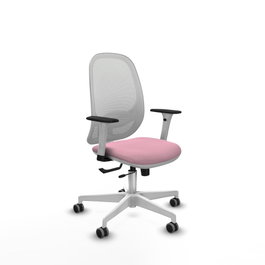 PIQUERAS Y CRESPO Silla de oficina Cilanco Rosa y Blanca
