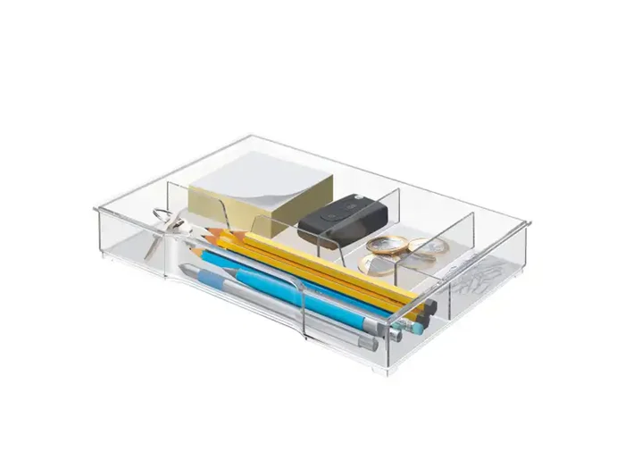 Leitz Bandeja organizadora WOW para bucs de cajones, Plástico Transparente, 245x165x33 mm