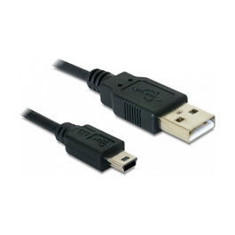 DeLOCK Cable USB 2.0 A Mini-USB B 1 m Negro