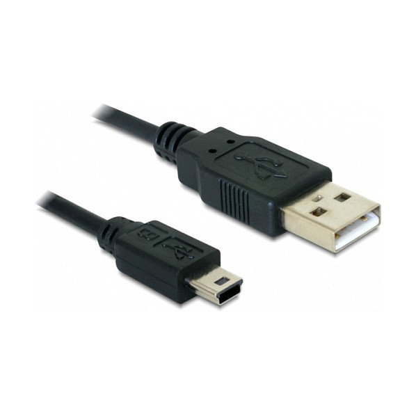 DeLOCK Cable USB 2.0 Tipo-A a Mini-B 1 m Negro DeLOCK Cable USB 2.0 Tipo-A a Mini-B 1 m Negro