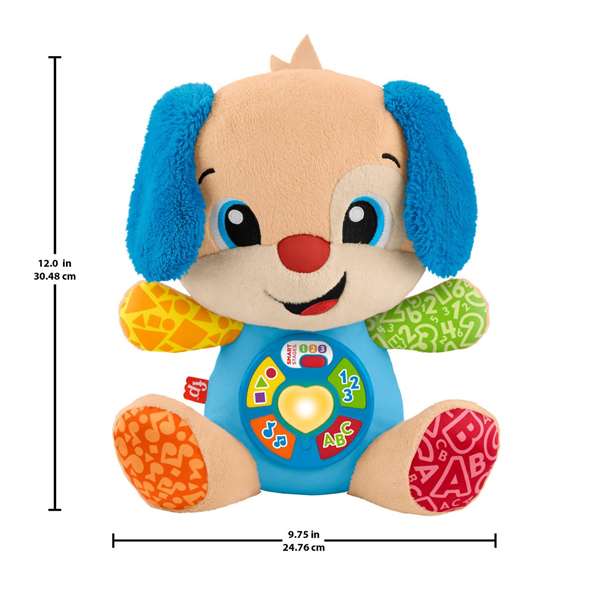 Fisher-Price Peluche Perrito Ríe y Aprende con Luces y Sonidos 30,48x25,40x13,34 cm Fisher-Price Peluche Perrito Ríe y Aprende con Luces y Sonidos 30,48x25,40x13,34 cm