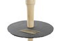 DKD Home Decor Frutero Pizarra y Bambú Negro y Natural 28x28x39,5 cm