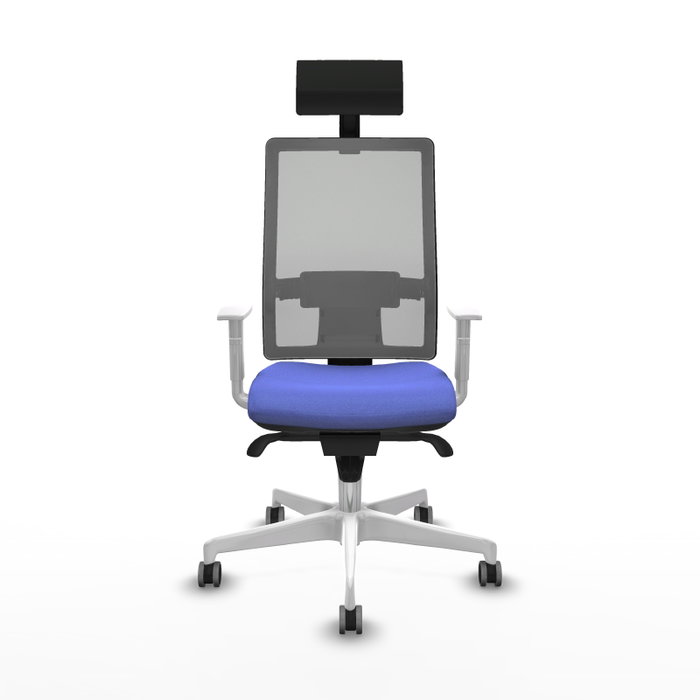 PIQUERAS Y CRESPO Silla de oficina Horna con mecanismo Sincro Azul claro y Gris PIQUERAS Y CRESPO Silla de oficina Horna con mecanismo Sincro Azul claro y Gris