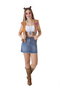 Creaciones Llopis Disfraz Adulto Hippie Chaleco Love Talla M Marrón