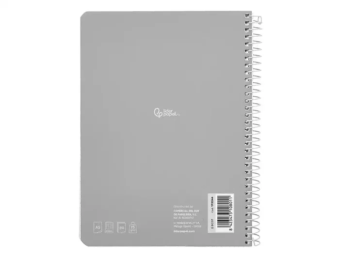 Liderpapel Cuaderno Espiral A5 Smart 80 Hojas Cuadro 6mm Colores Surtidos Liderpapel Cuaderno Espiral A5 Smart 80 Hojas Cuadro 6mm Colores Surtidos