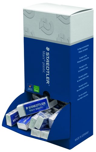 Staedtler Mars Plastic 526/50 Expositor de 40 Gomas de Borrar Staedtler Mars Plastic 526/50 Expositor de 40 Gomas de Borrar