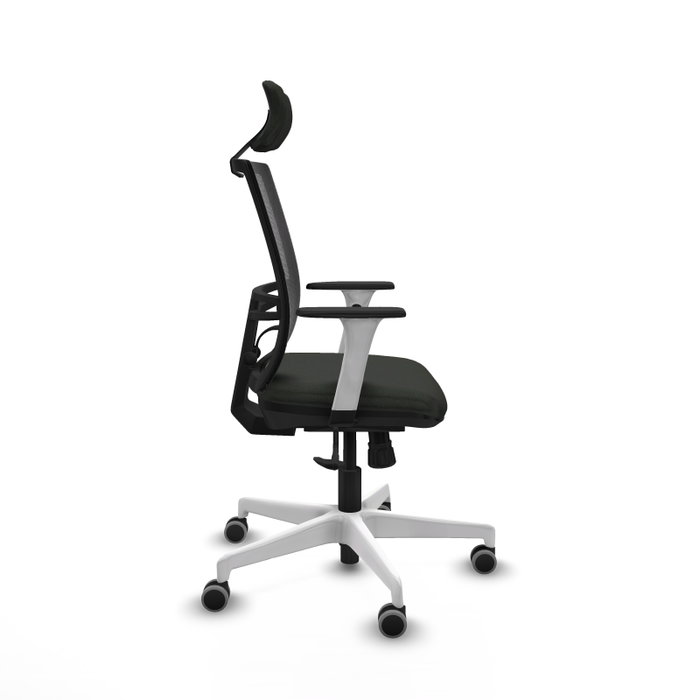 PIQUERAS Y CRESPO Silla de oficina Yunquera con mecanismo Sincro, Negro PIQUERAS Y CRESPO Silla de oficina Yunquera con mecanismo Sincro, Negro