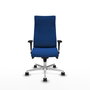 PIQUERAS Y CRESPO Sillón Albacete Azul con Mecanismo Sincro y Base de Aluminio