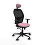 PIQUERAS Y CRESPO Silla de oficina Jorquera Rosa y Negro