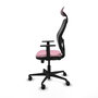 PIQUERAS Y CRESPO Silla de oficina Jorquera Rosa y Negro
