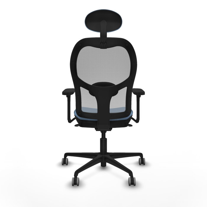 PIQUERAS Y CRESPO Silla de oficina Jorquera con mecanismo sincro, azul cielo y gris PIQUERAS Y CRESPO Silla de oficina Jorquera con mecanismo sincro, azul cielo y gris