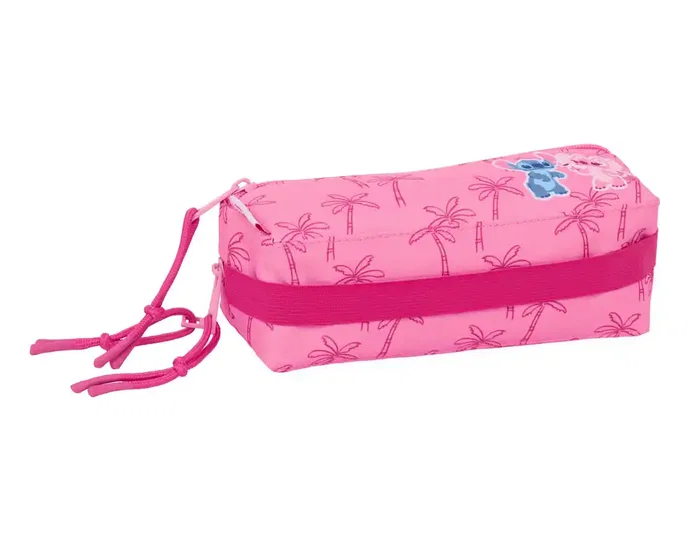 Safta Portatodo Triple Pequeño Stitch Chill con Goma Elástica