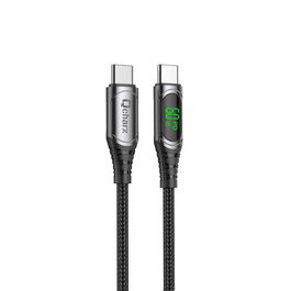 Qcharx international Cable Ibiza Tipo C a Tipo C 1m PD 60W Anti-nudos LED