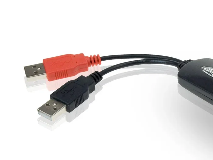 Conceptronic 1100013 Hub USB 2.0 CFLEXHUB Flexible y Alimentado, 4 Puertos (3 USB B + 1 Mini USB) para Ordenador y Portátil - Color Negro y Rojo