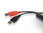 Conceptronic 1100013 Hub USB 2.0 CFLEXHUB Flexible y Alimentado, 4 Puertos (3 USB B + 1 Mini USB) para Ordenador y Portátil - Color Negro y Rojo